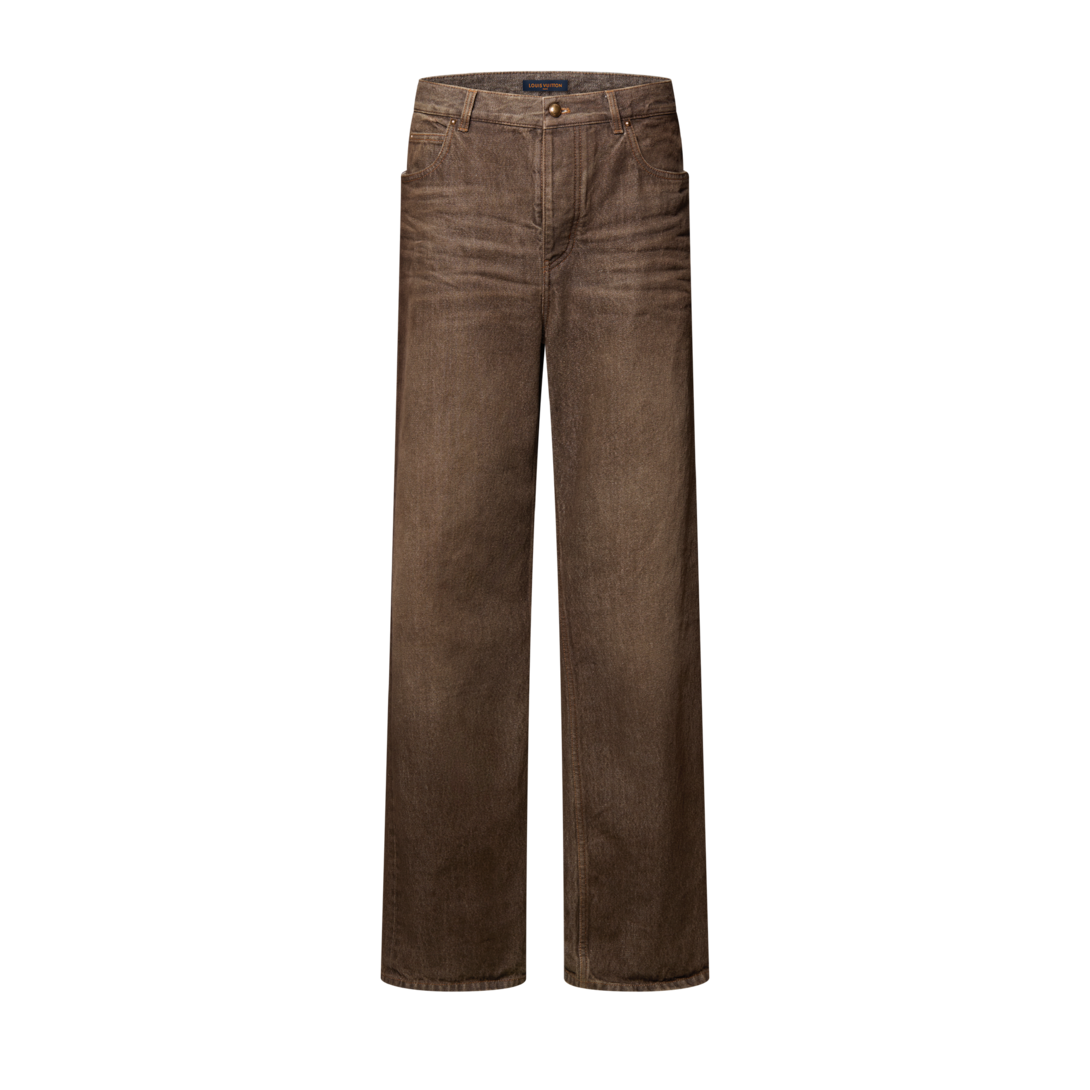 Coffee Indigo Denim Skate Pants - New - For Men | LOUIS VUITTON ®